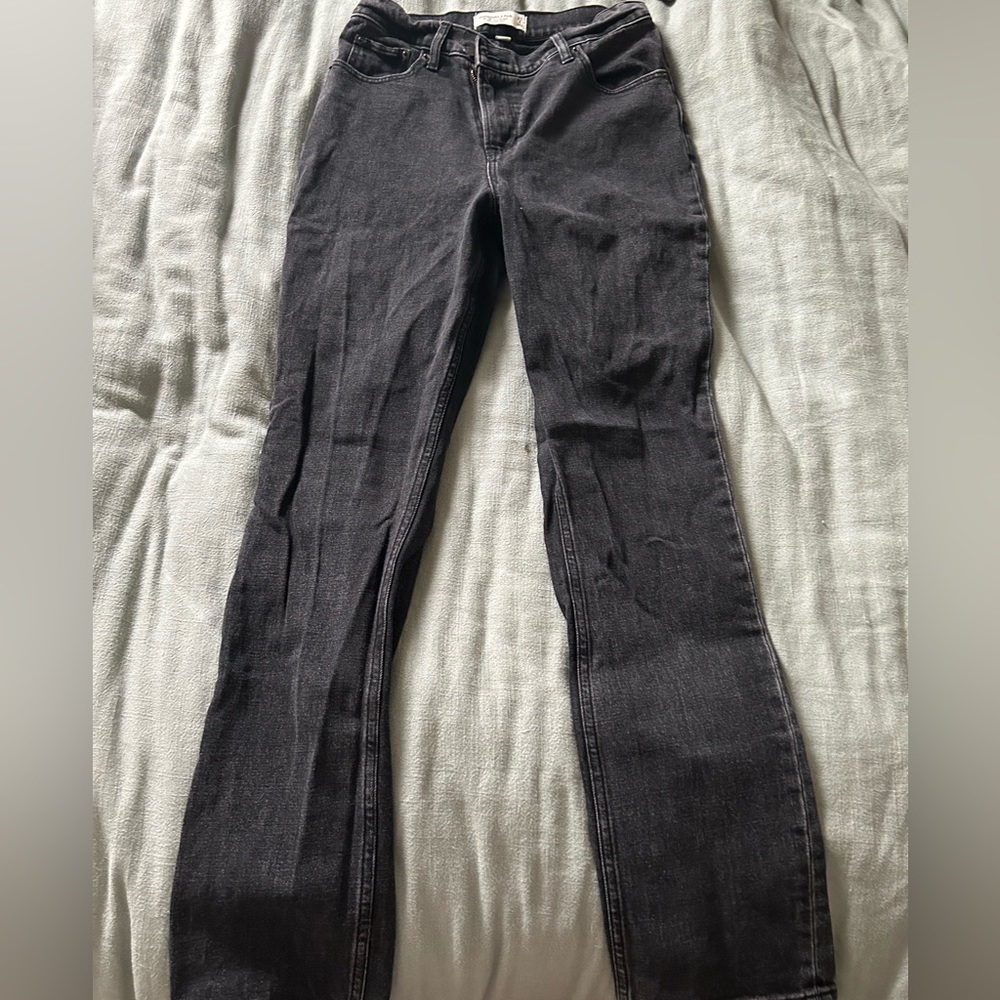 Abercrombie 90’s slim straight ultra high rise jean